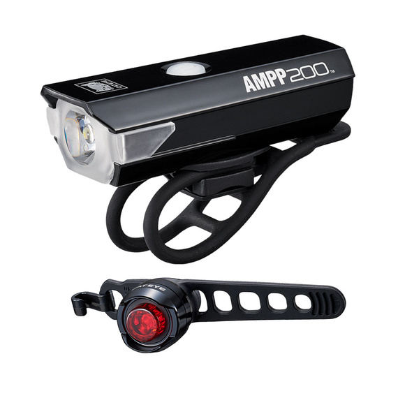 Outlet Zestaw lampek Cateye Ampp200 i Orb, 200 lm, USB + CR2032