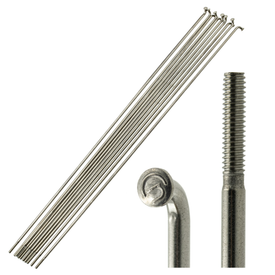 Zestaw 18 sztuk, Szprycha CnSpoke 134T 300 mm, stal nierdzewna, srebrna
