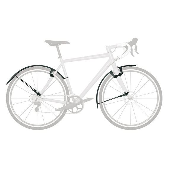 Błotniki SKS SpeedRocker 28" gravel, przełaj, czarne, matowe zestaw