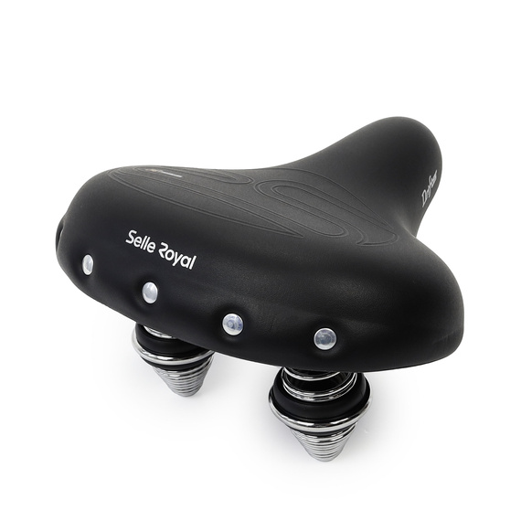 Siodełko rowerowe Selle Royal Drifter Strengtex, Relaxed 90st. unisex, żelowe, sprężyny, czarne, retro   