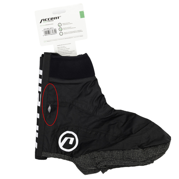 OUTLET Pokrowce na buty Accent Swamp, czarne, L (42-44)