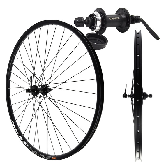 Zestaw kół rowerowych przód+tył 28/29" Piasta Shimano QC300, obręcz aluminiowa Swift Arriv, pod tarczę Center Lock, 36H