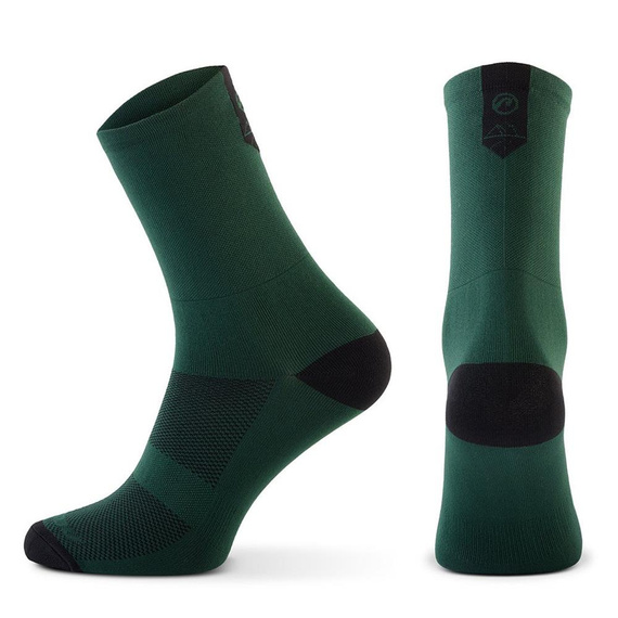 Skarpetki kolarskie Pure, zielono-czarne, rozmiar M (39-41)