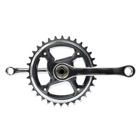 Mechanizm korbowy Klassik,  mocowanie kwadrat,  114 mm, 32 zęby, chromowany, rowerek dzieciecy
