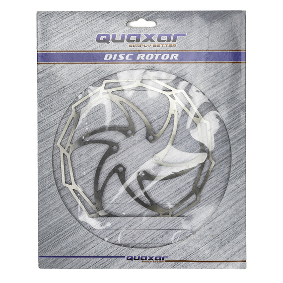 Tarcza hamulcowa Quaxar Aspen FXR710, 160 mm, 6 śrub, srebrna