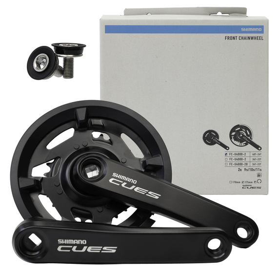 Mechanizm korbowy Shimano Cues FC-U4000-2, 2x 9/10/11/rz, 175 mm, 40/26T 