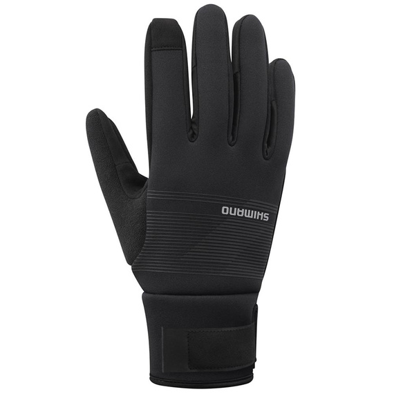 Rękawiczki rowerowe Shimano Windbreak Thermal, czarne, L