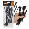 Opaski zaciskowe NEO-Tools Extreme MIX 2,5x100 mm - 4,4x120 mm - 4,8x200 mm, 75 szt., czarne