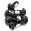 Śruby mocujące tarcze hamulcowe Dartmoor stalowe czarne 6 szt