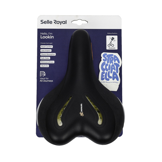 Siodełko Selle Royal Lookin Moderate 60st. żelowe + elastomery unisex