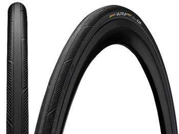 Opona szosowa Continental Ultra Sport III Performance PureGrip Compound 32 - 622, 28", 700 x 32C, czarna, drutówka