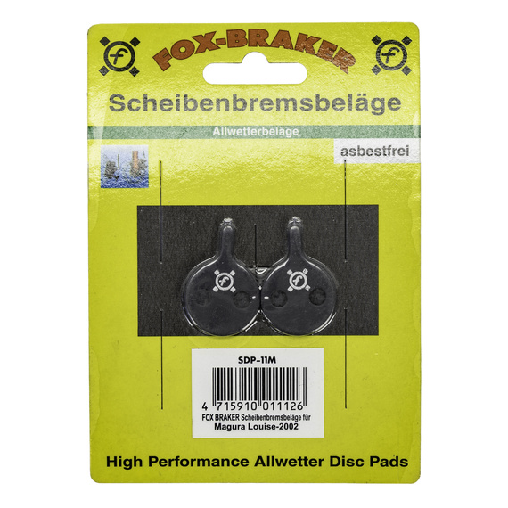 Klocki Fox braker SDP-11M do hamulców tarczowych Magura Louise 2002