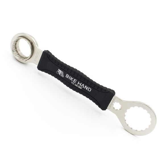 Klucz do suportu Bike Hand YC-307BB 3w1 do łożysk Shimano Hollowtech II; CenterLock E-THRU 15mm