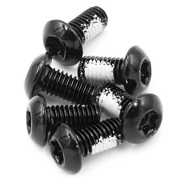 Śruby mocujące tarcze hamulcowe Dartmoor stalowe czarne 6 szt