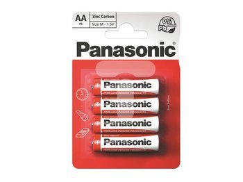 Bateria cynkowo-węglowa LR06 / AA, 1,5V blister 4szt. Panasonic