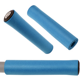 Chwyty rowerowe Bike Ribbon SiO 2 extralite Grip 130 mm silikon niebieskie