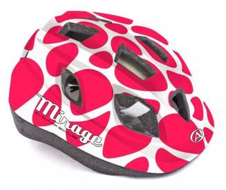 Kask Author Mirage czerwono-biały 48-54