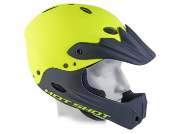 Kask fullface Author Hot Shot X9 czarny mat-żółty fluo 56-58, L