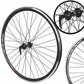 Koło przednie MTB 27,5", Alu JY-751DSE CZ, czarne, v-brake