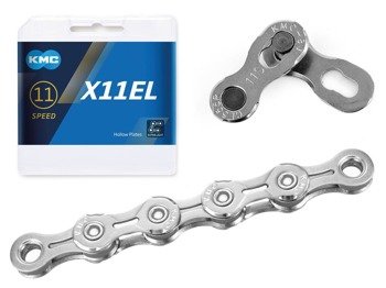 Łańcuch KMC X11EL 1/2" X 11/128" Silver, do MTB