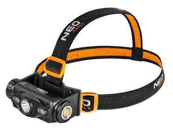 Latarka czołowa NEO Tools 1000 lm, Cree LED + LED, akumulatorowa USB