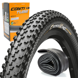 Opona Continental Cross King 29x2,2 (622-55) +  Dętka Continental MTB 28/29 auto (40 mm)