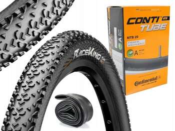 Opona Continental Race King 29x2.20 (622x55) + Dętka Continental MTB 28/29'' x 1.75'' - 2.5'' wentyl auto 40 mm