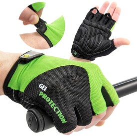 Rękawiczki Rider, czarno - zielone XL