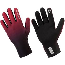Rękawiczki z długimi palcami Accent Pure Long, bordowo-czarne, L