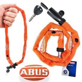 Zapięcie ABUS Web 1500 na klucz, łańcuch 60 cm, pomarańczowe