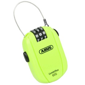 Zapięcie rowerowe Abus Combiflex StopOver 65 neon, szyfr, 65 cm