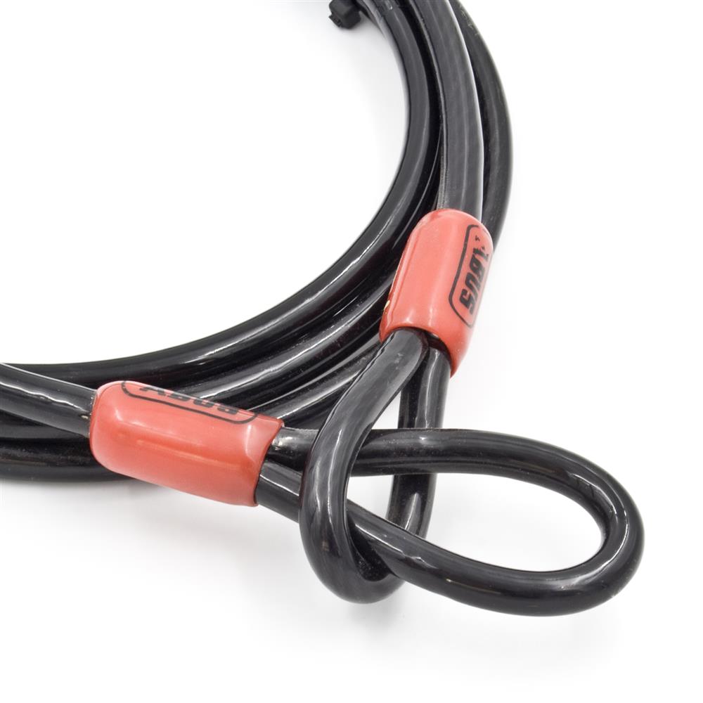 Cable antivol a deux boucles cobra 10 mm x 200 cm