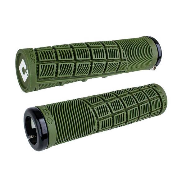 Chwyty przykręcane ODI Reflex 33,5x135 mm, zielone, czarna obejma