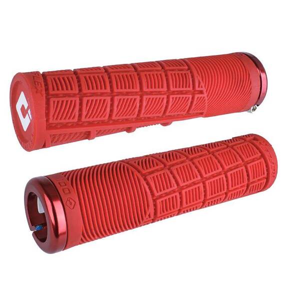 Chwyty przykręcane ODI Reflex XL, 34,5 mm x 135 mm, obejma, czerwone