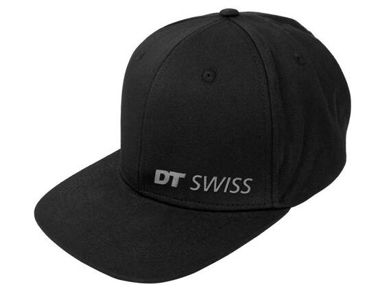 Czapka z daszkiem DT Swiss czarna, z silikonowym logo