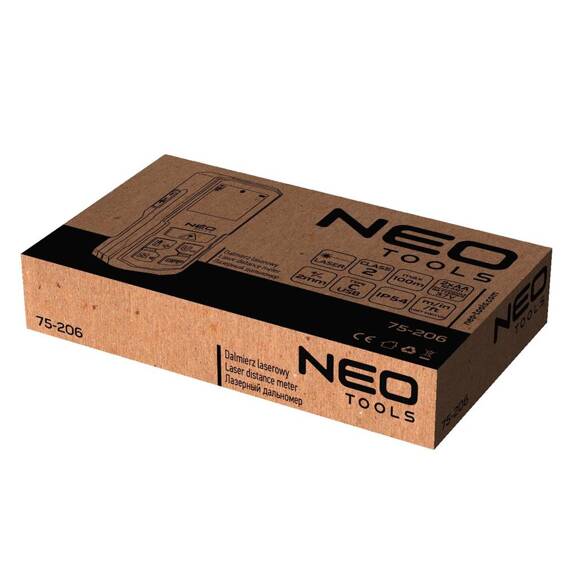 Dalmierz laserowy Neo Tools, zasięg 100m, IP54
