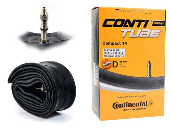 Dętka Continental Compact 14'' x 1.25'' - 1.75'' wentyl dunlop 26 mm
