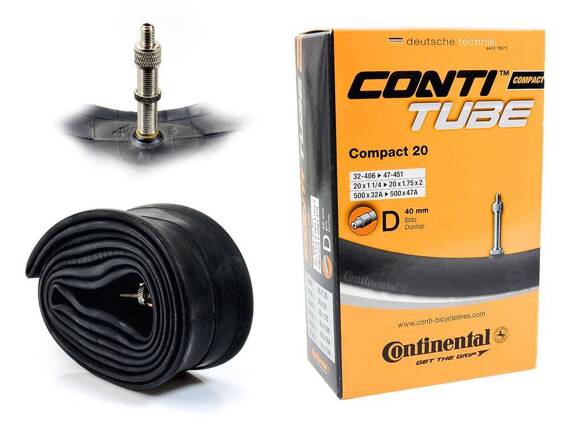 Dętka Continental Compact 20'' x 1.25'' - 1.75'' wentyl dunlop 40 mm