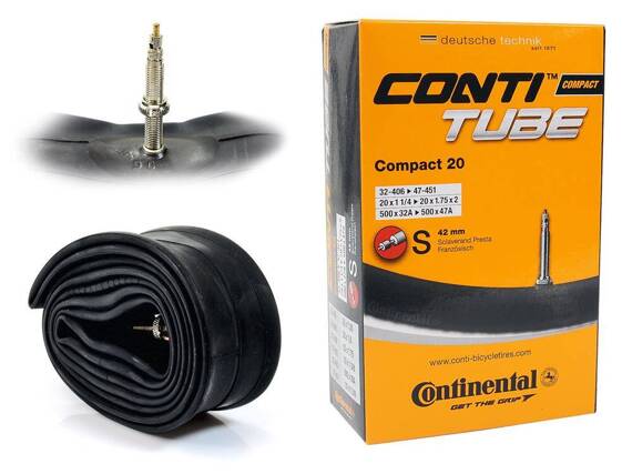 Dętka Continental Compact 20'' x 1.25'' - 1.75'' wentyl presta 42 mm