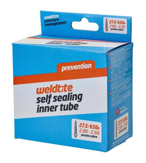 Dętka z uszczelniaczem Weldtite Self Sealing 27,5 x2,0" - 2,5", Presta