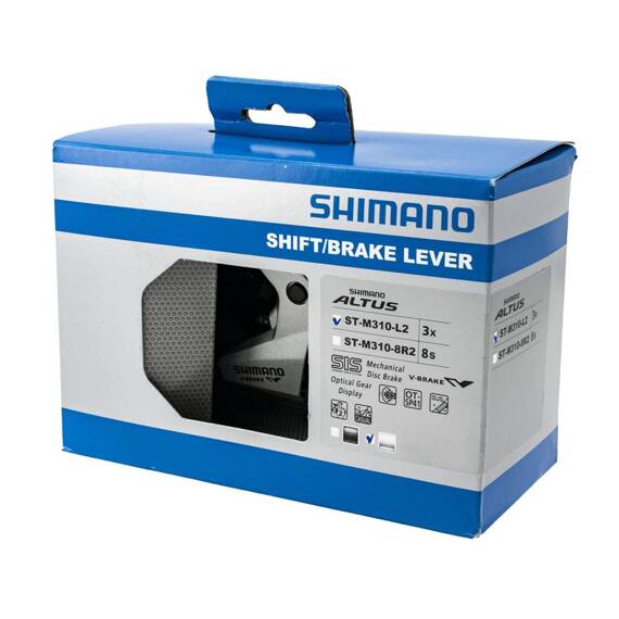 Klamkomanetka lewa Shimano ST-M310-L2 3-rzędowa, linka 1800 mm