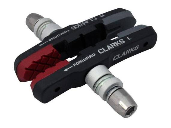 Klocki hamulcowe Clarks CPS301 MTB V-brake 72 mm czerwono-czarno-szare