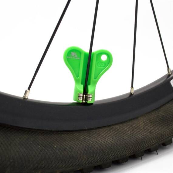 Klucz do centrowania kół Bike Hand YC-1R-2, 3,3mm, zielony
