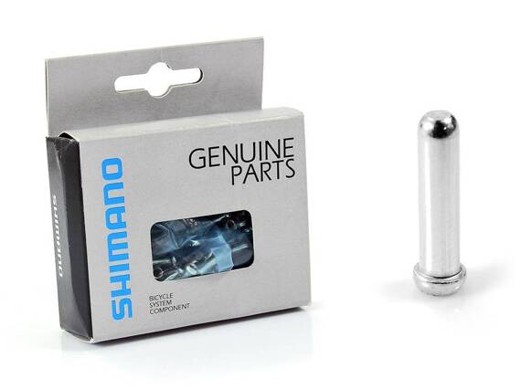 Końcówki linki przerzutki Shimano aluminiowe 1,2 mm 100 szt.