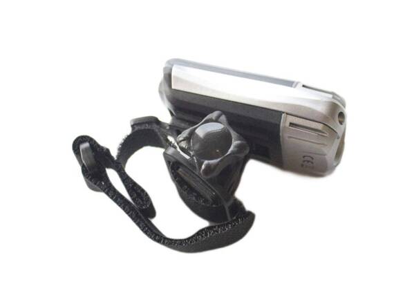 Lampka przednia Author Solaris 300lm USB czarna, na kask, kierownicę, adapter GoPro