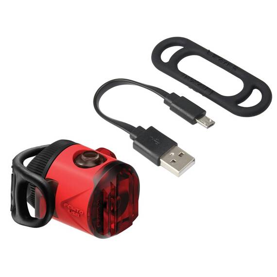 Lampka tylna Lezyne Femto StVZO 8 lm, USB, czerwona