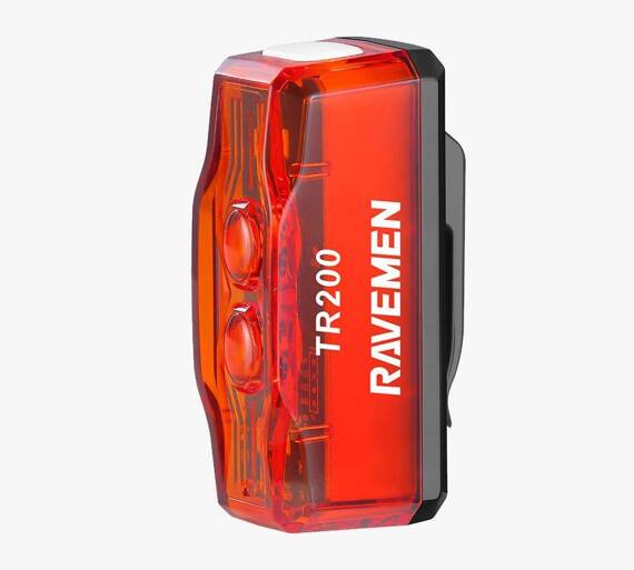 Lampka tylna Ravemen TR200, 200 lumenów, czujnik hamowania, auto on/off, USB-C