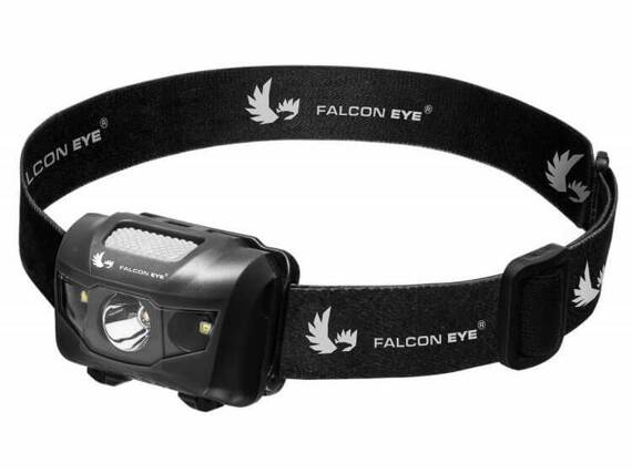 Latarka czołowa Falcon Eye Orion 160 lm + światło czerwone i zielone, baterie (3 AAA), kolor szary