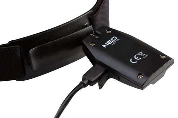 Latarka czołowa Neo Tools, USB, 180 lm, czujnik ruchu