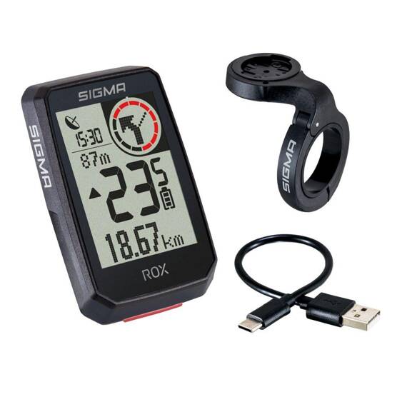 Licznik Sigma ROX 2.0 GPS, Top mount, czarny 

